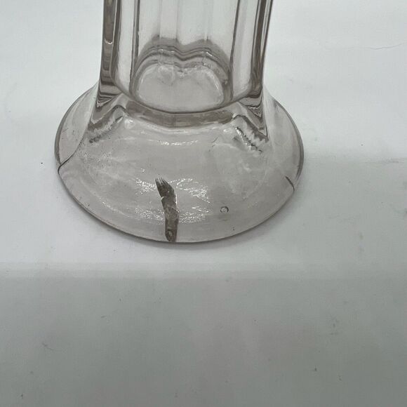 Vintage Clear Glass Swung Vase 11.75” AS IS - Picture 12 of 15